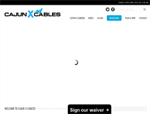 Tablet Screenshot of cajunxcables.com
